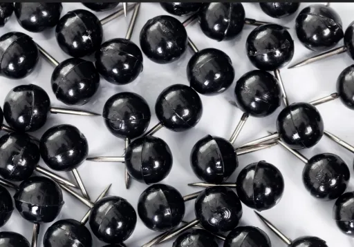 Alfinete de Sinalização Preto 50Un.