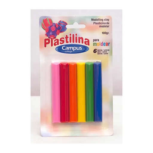 Plasticina 6 Unidades 100g – Campus 