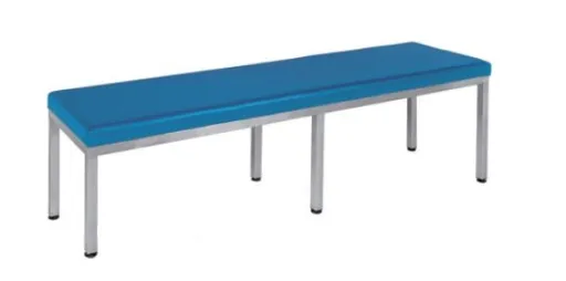 Banco em Semi-Pele com Estrutura em Inox 460X410X1600mm