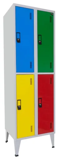 Cacifos Metálicos Cor Duplo 4 Portas-  1900x600x500mm