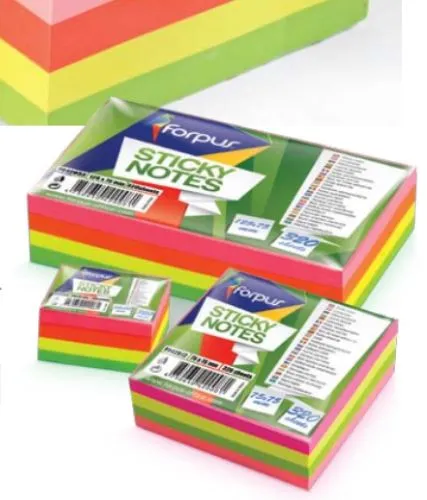Notas Aderentes 125x75mm 320 Folhas, Neon