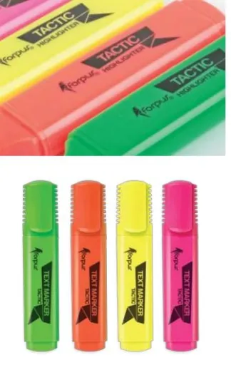 Marcador Fluorescente Tactic Rosa