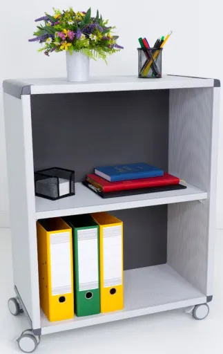 Armário Aberto com Rodas 86.4x65.1x33 cm Polipropileno - Paperflow