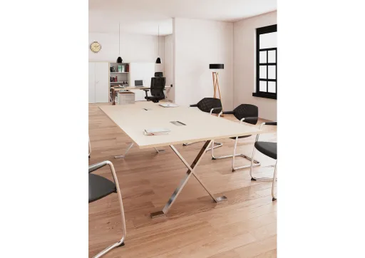 Mesa de Reuniões 2200x1200x740mm – Inox-x