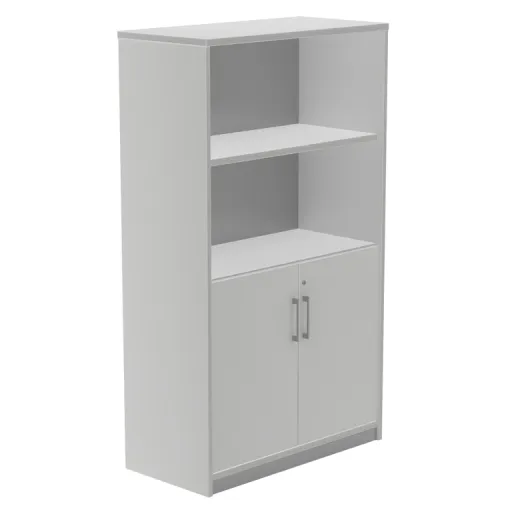 Armário Misto 154x90x45 cm Alumínio Cinza - Rocada