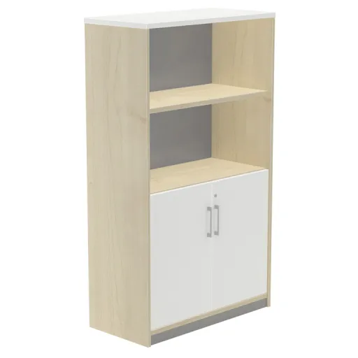 Armário Misto 156x90x45 cm Faia Branco - Rocada