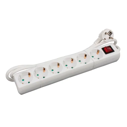 Tomada Tripla com Interruptor  6 Tomadas