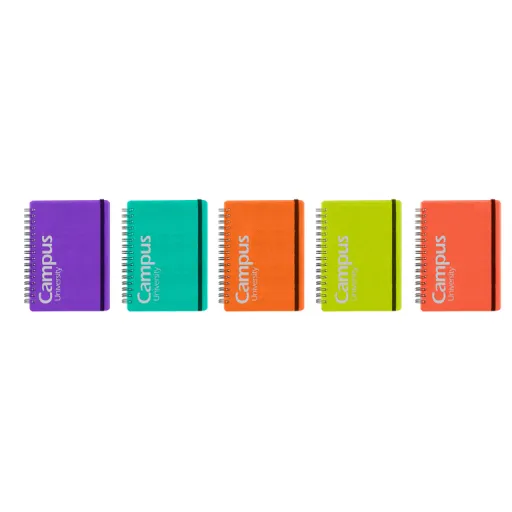 Bloco Microperfurado Capa Polipropileno A6 60 Fls 70g Liso com Elástico – Campus
