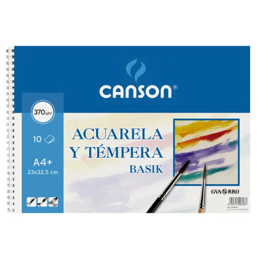 Bloco Aguarela Basik A4+ 370g 10 Fls – Canson
