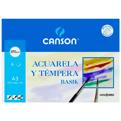 Bloco Aguarela Basik A3+ 370g 10 Fls – Canson