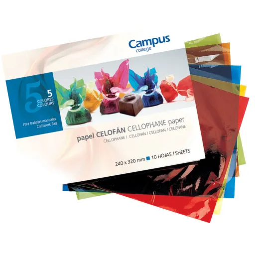 Bloco Celofane Folio 10 Fls Sortidas – Campus