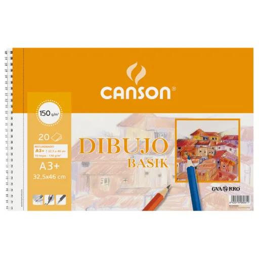 Bloco Desenho Espiral A3+ 150g 20 Fls Liso – Canson