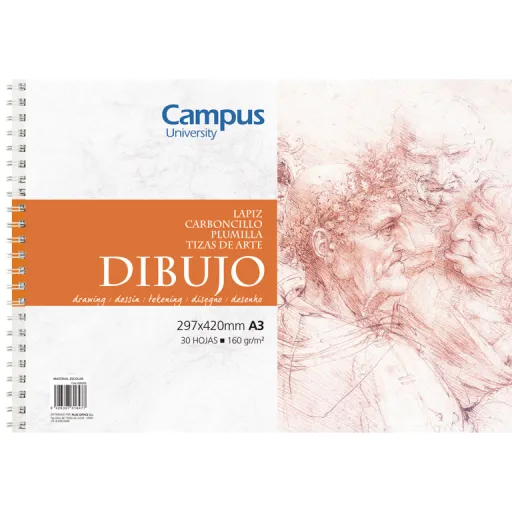 Bloco Desenho Espiral A3 160g 30 Fls – Campus