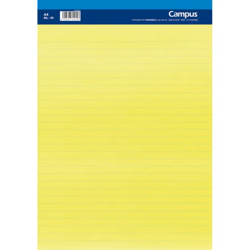 Bloco de Notas A4 60g 50 Fls Amarelo – Campus