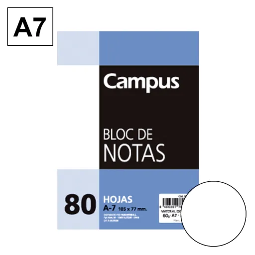 Bloco de Notas Microperfurado A7 80 Fls 60g Liso – Campus