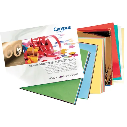 Bloco Papel Sortido Fólio 60 Fls – Campus