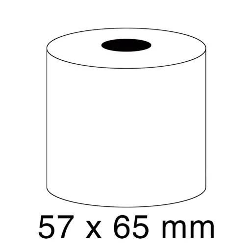 Rolo de Papel Autocopiativo 57X65X12