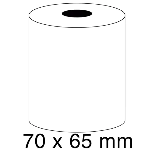 Rolo de Papel Autocopiativo 70X65X12