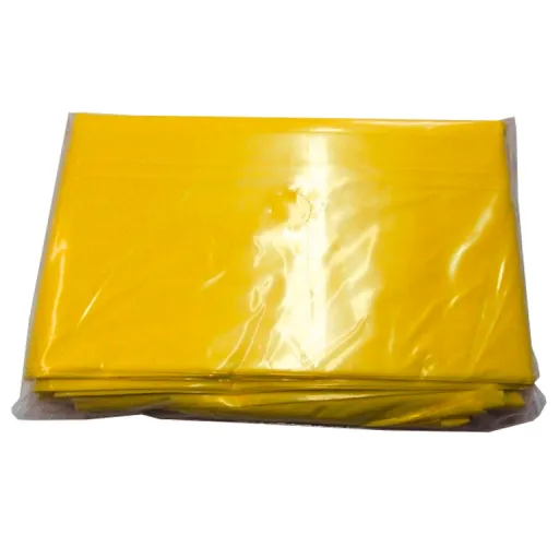 Plástico para Disfarces 65x90 cm Ouro – 25 Unidades -Niefenver