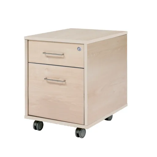 Bloco de Gavetas 60x43x58 cm Faia e Branco - Rocada