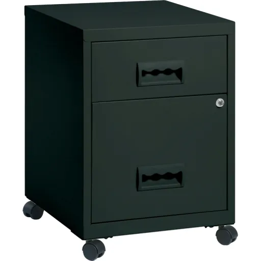 Bloco de Gavetas 40x40x57 cm 2 Gavetas Preto - Pierre Henry
