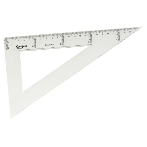 Esquadro Plástico 25 cm – Campus