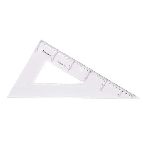Esquadro Plástico 30 cm – Makro Paper