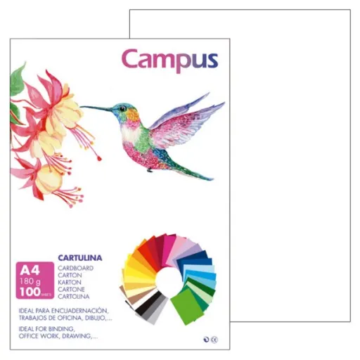 Cartolina Campus A4 180g Branco - Campus