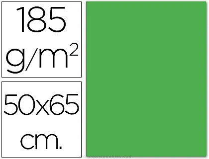 Cartolina Guarro 50x65 185G Verde Maçã - Guarro