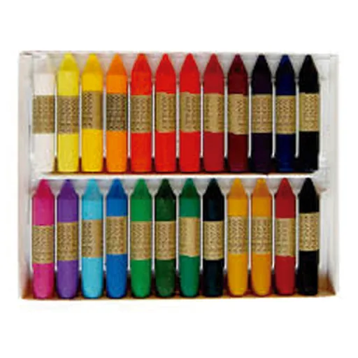 Lápis de Cera 24 Cores - Manley