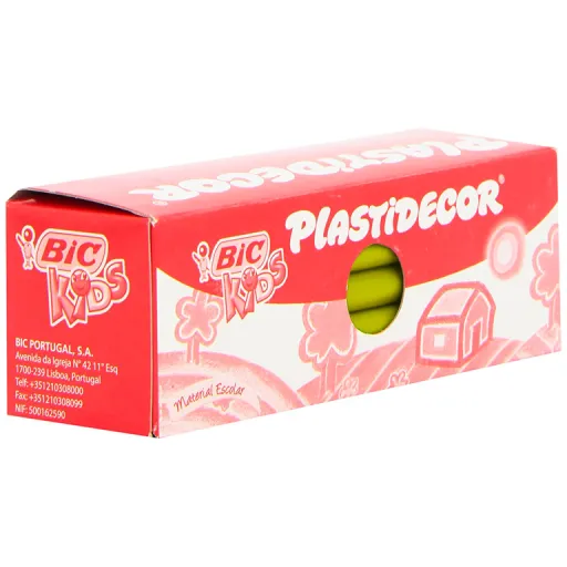 Lápis de Cera Amarelo 25 Un. - Plastidecor BIC