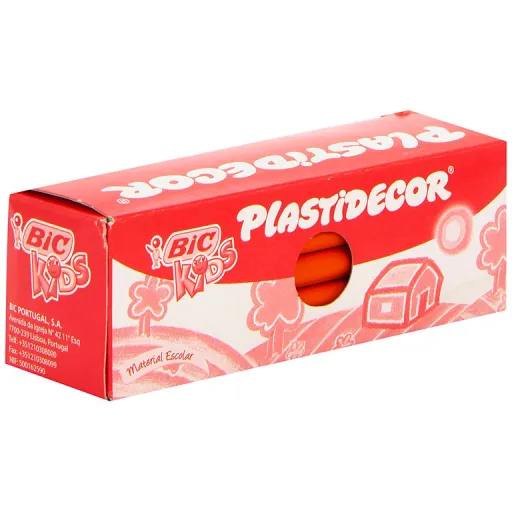 Lápis de Cera Laranja 25 Un. - Plastidecor BIC