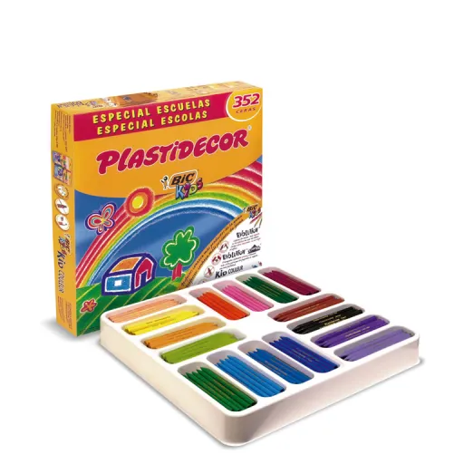 Lápis de Cera Sortidos 352 Un. - Plastidecor BIC