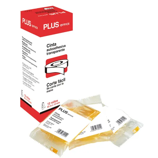 Fita Cola Plus Office 12mm x 33m Blister 1 Rolo