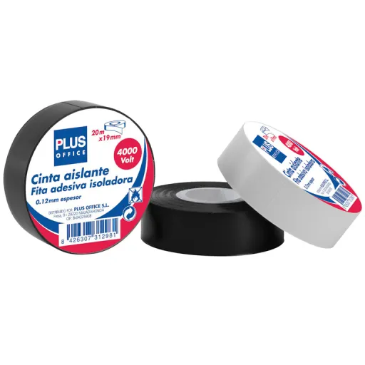 Fita Cola Isoladora Branca 19mm x 20m – Plus 