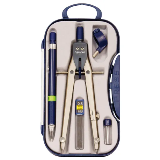 Compasso BK-310 Micro Métrico 17 cm Azul – Campus