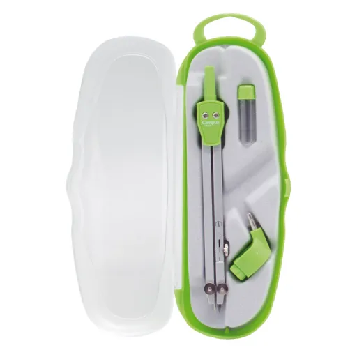 Compasso Tecno-0 Colégio 14 cm Verde – Campus
