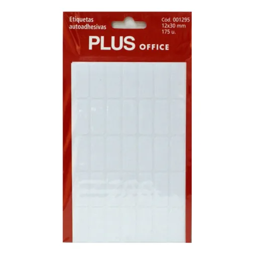Etiquetas Autoadesivas Brancas – 12x30 mm – 175 Unidades