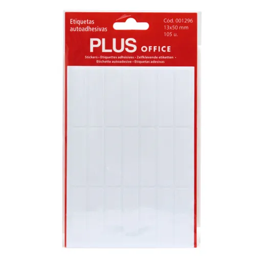 Etiquetas Autoadesivas Brancas 13x50 mm – 105 Unidades – Uso Geral e Escritório