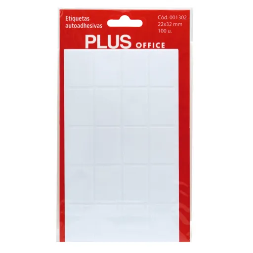 Etiquetas Autoadesivas Brancas Multiuso – 100 Unidades (22x32 mm)