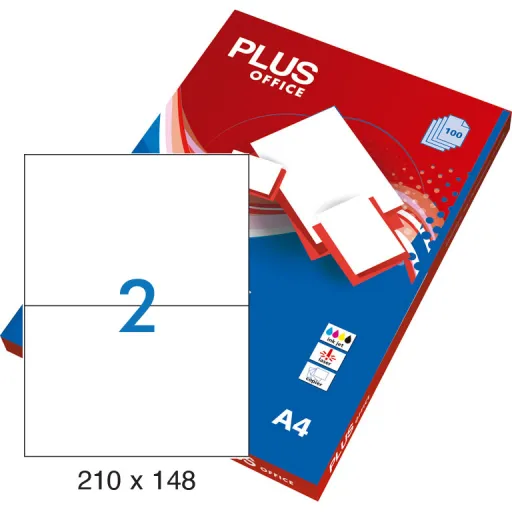 Etiquetas Plus A4 210X148 100 Fls