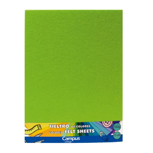 Cartolina com Purpurina Campus 23x30,5 cm 160g Verde Claro – Campus
