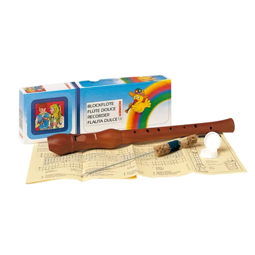 Flauta Doce em Madeira com Funda e Limpa Flauta – Hohner