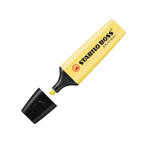 Marcador Fluorescente Boss Pastel Amarelo - Stabilo
