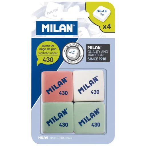 Borrachas Milan 430 Miga Branco – Pack de 4 Unidades - Milan