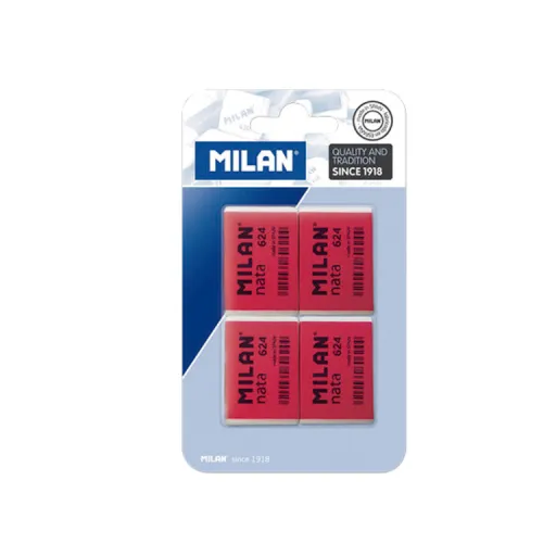 Borrachas Milan Nata 624 Branco – Pack 4 Unidades - Milan