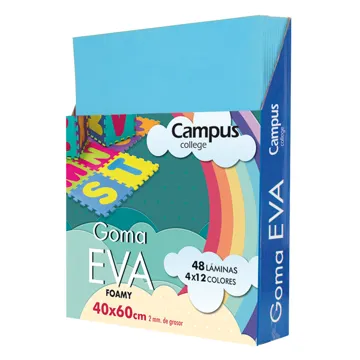 Folhas Eva Musgammi  Campus 40X60 Azul Céu 10un.