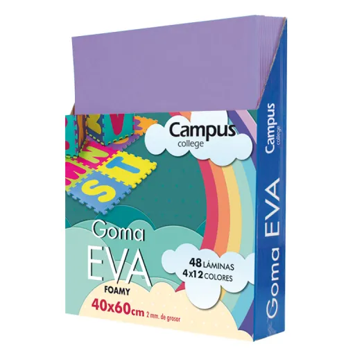 Folhas Eva Musgammi  Campus 40X60 Roxo 10Un.