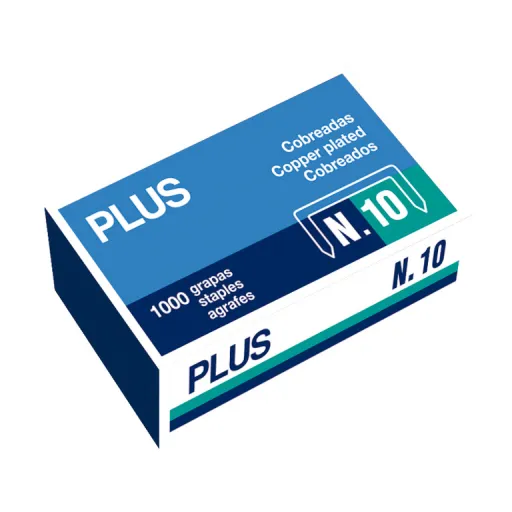 Agrafes Cobreados Nº 10 – Plus – 1000 Agrafes