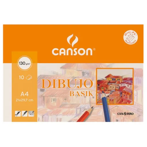Bloco de Desenho Liso A4 10 Fls 130g - Canson